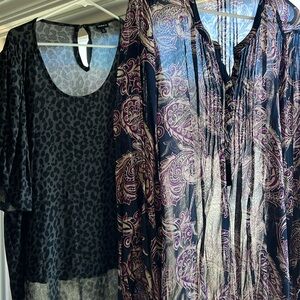 2 blouses size 3x